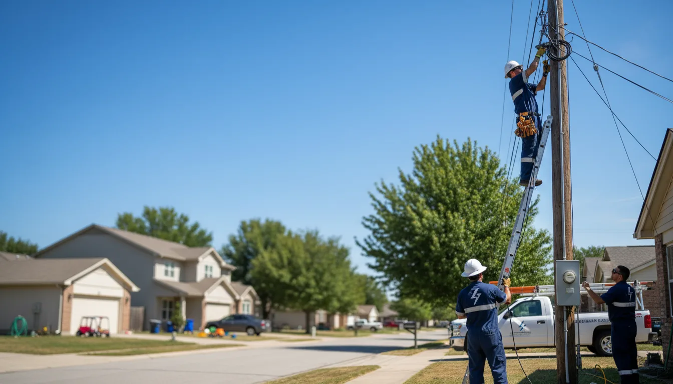 Residential electrician providing installation services in Watson, OK